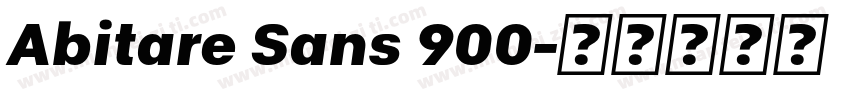 Abitare Sans 900字体转换